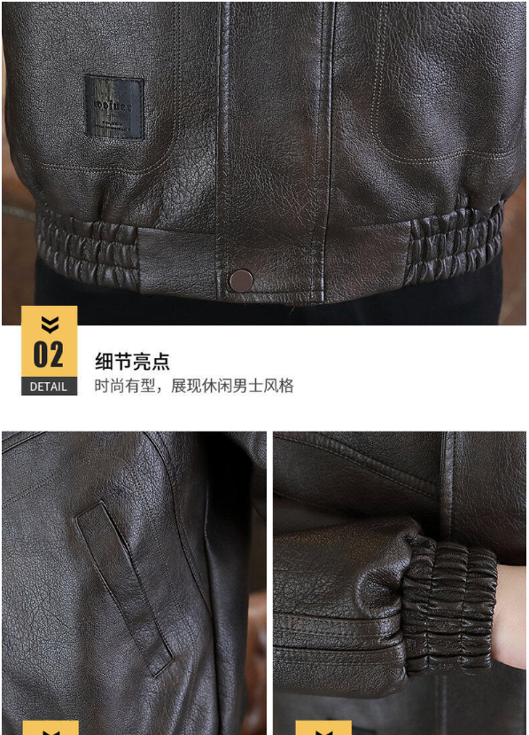 Áo Khoác Da Lót Lông Cao Cấp - Phong Cách Nam_thumbnail_9