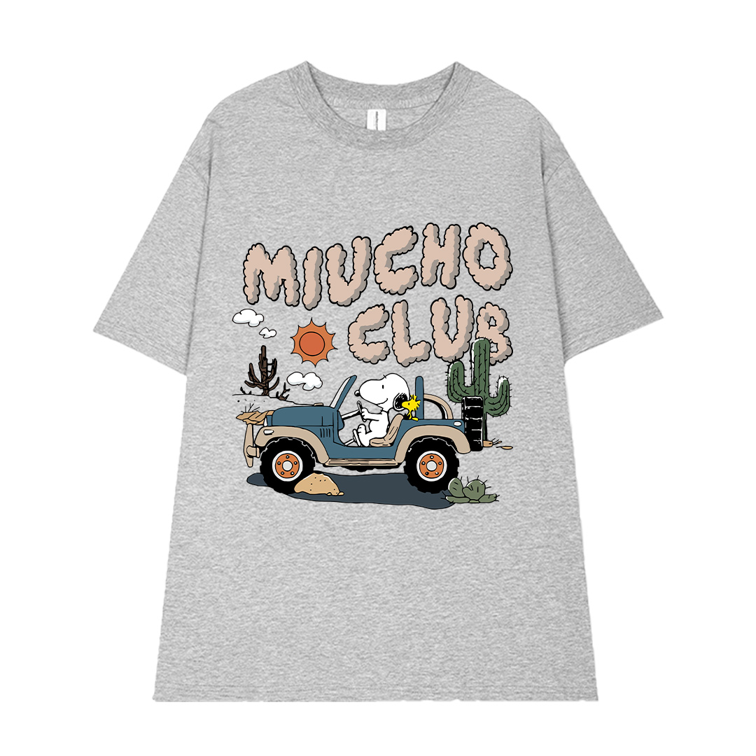 Áo thun nữ form rộng nhiều màu sắc ATD1491 Miucho vải cotton thoáng mát cổ tròn in mix_thumbnail_0