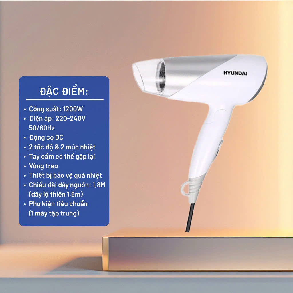Máy sấy tóc Hyundai - HC-123-WH_thumbnail_10