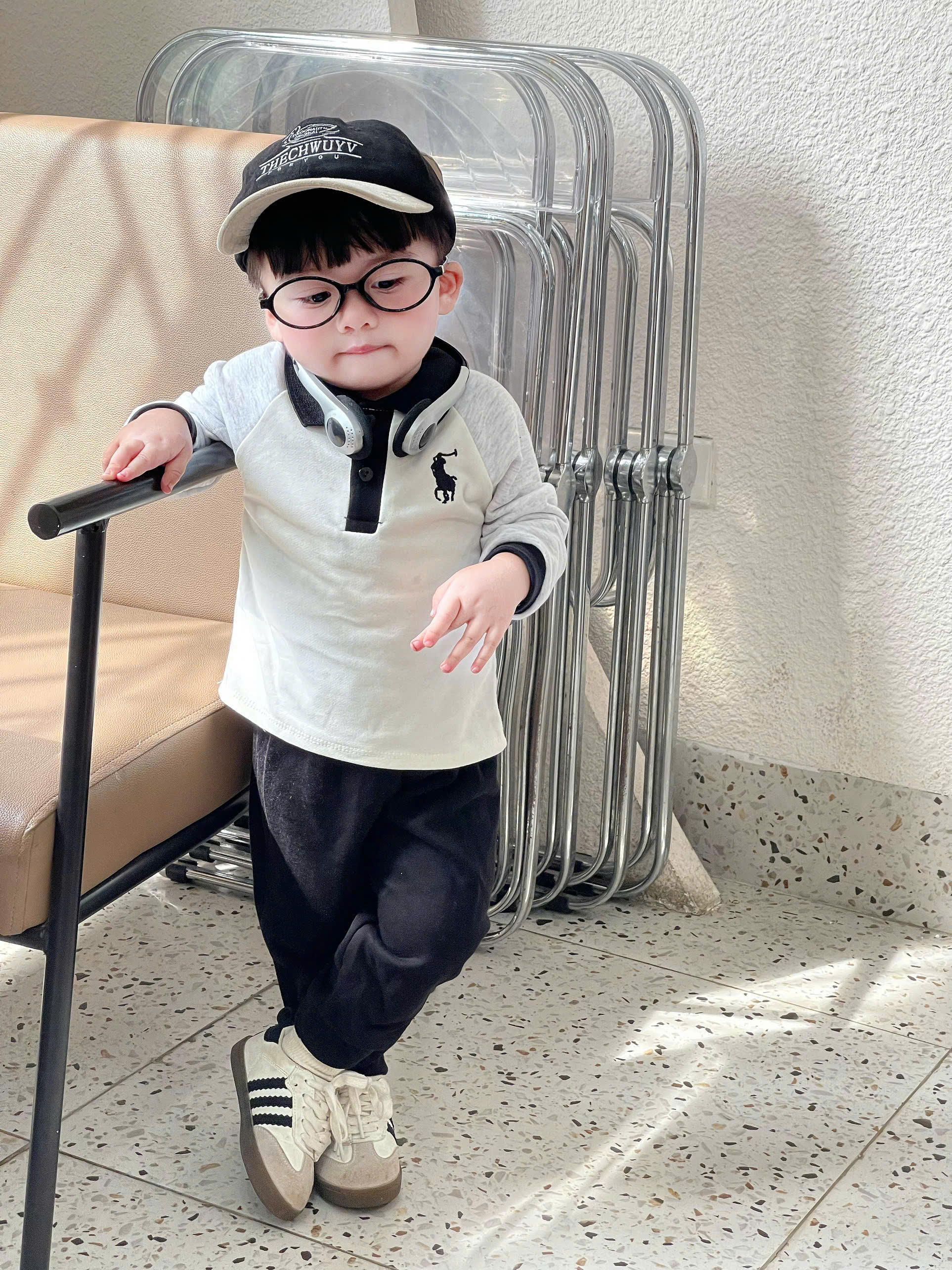 Q37 SET 2 BỘ POLO DÀI TAY PHỐI CỔ- A100.292