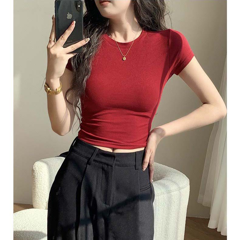 Áo thun nữ dáng ôm body chất vải Thun gân (thun tăm lạnh) co giãn 4 chiều - PH403310_thumbnail_1