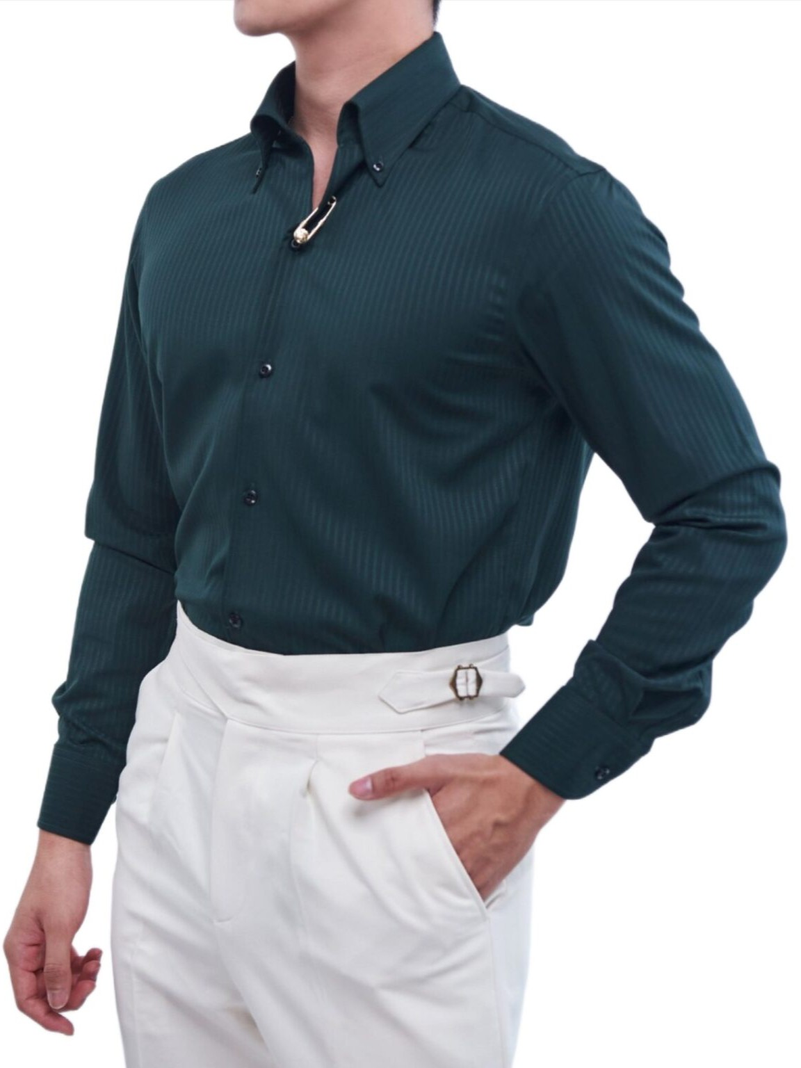 Sơ Mi Button Down Sọc Tiger Pin_thumbnail_12