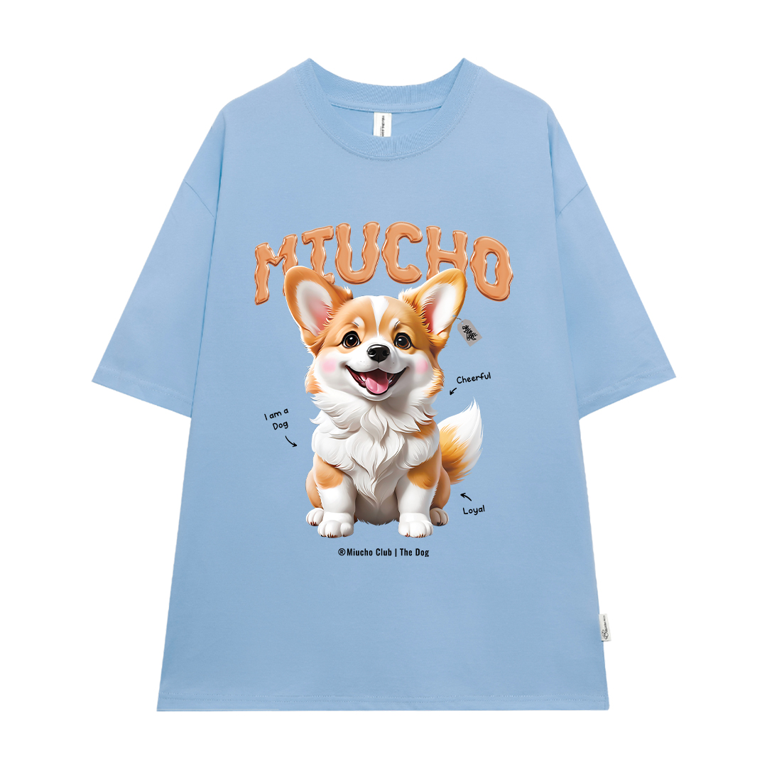 Áo thun form rộng 12 con giáp tuổi Tuất ATD1237 Miucho tay ngắn cổ tròn in mix_thumbnail_17