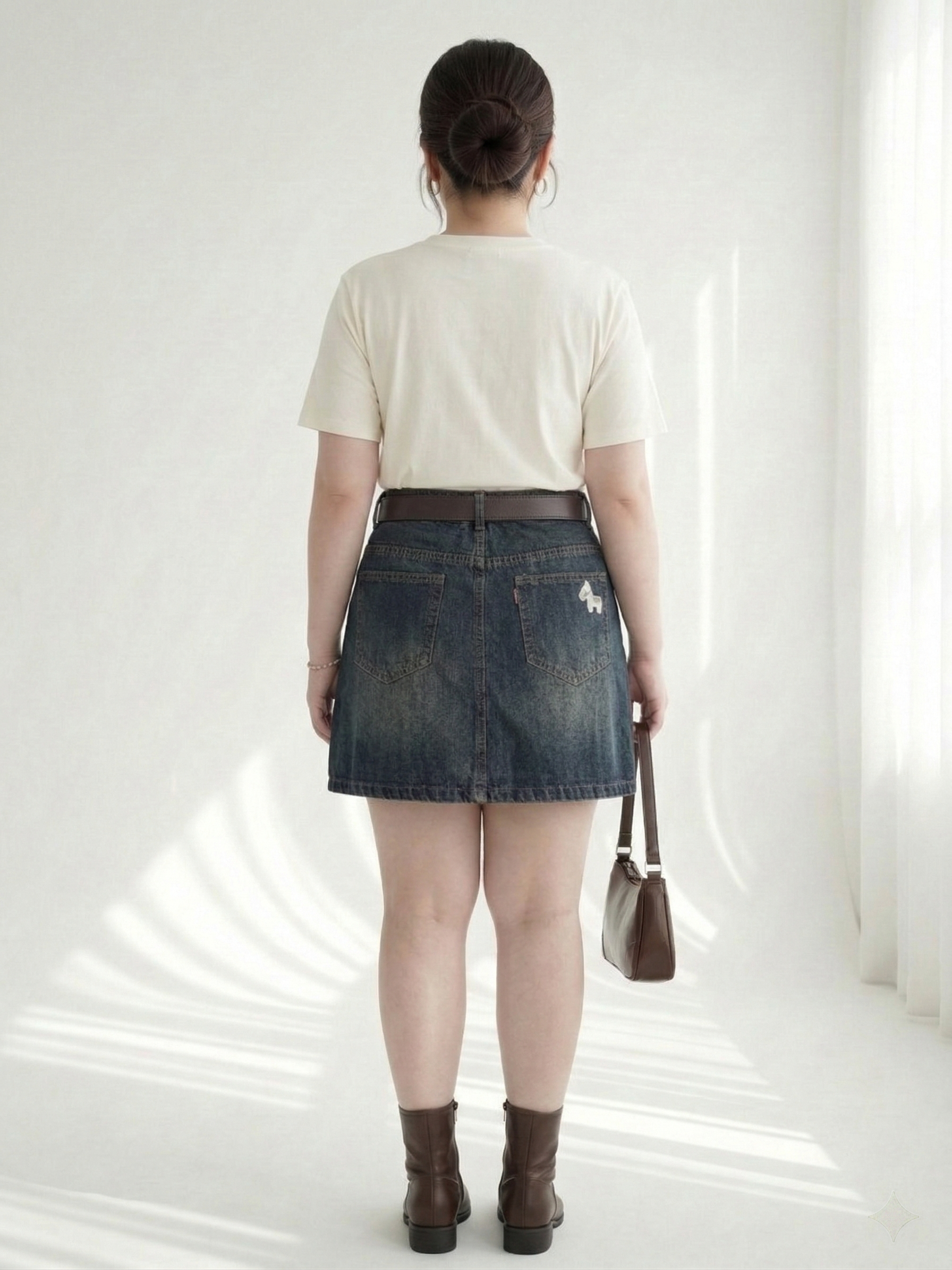 BIGSIZE - Chân váy jean QC thêu ngựa JV2118_thumbnail_1