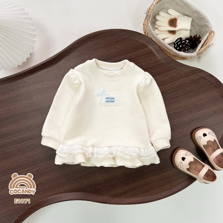 Áo dài BE nơ XANH ren gấu_thumbnail_2