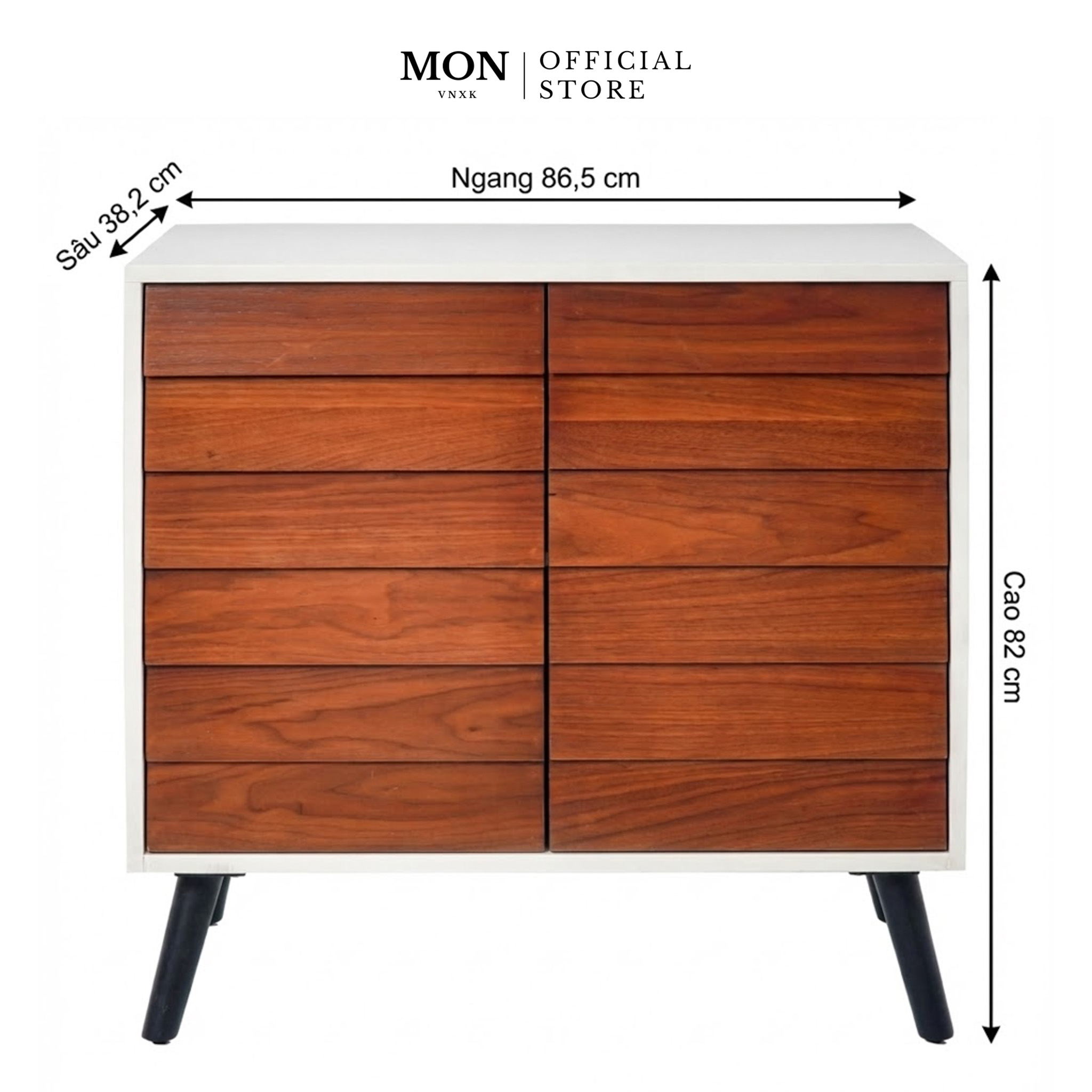 TỦ NGANG 2 CÁNH ROOMS TO GO IDA PARK BROWN ACCENT CABINET