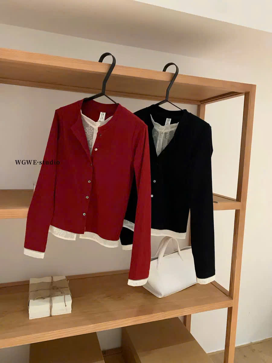 Áo tay dài phối ren đen_thumbnail_5