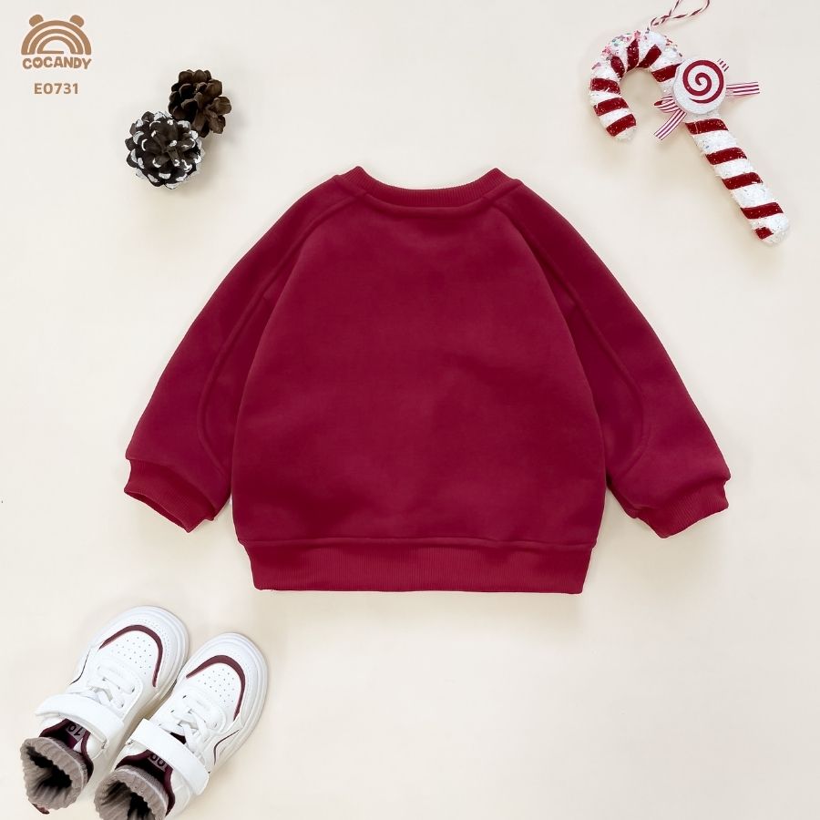 Áo dài nỉ ĐỎ phối ngực gấu_thumbnail_6