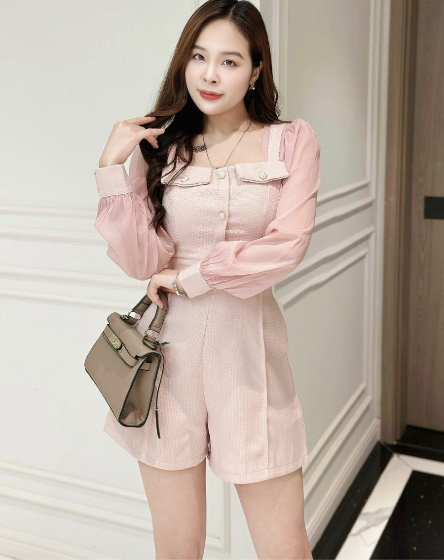 Jumpsuit ngắn tay dài phối túi cao cấp_thumbnail_8
