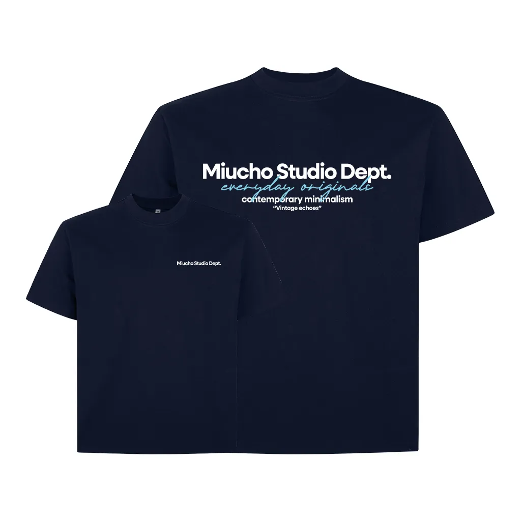 Áo thun boxy nam nữ Miucho Studio Dept 2568 vải cotton 2c thoáng mát basic nhiều màu in typography_thumbnail_12