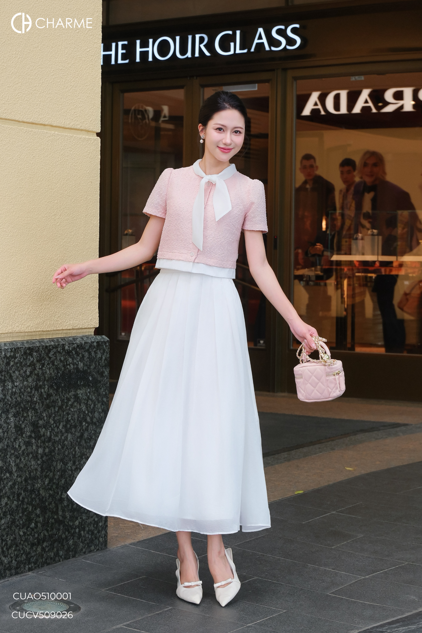 Áo kiểu tay cộc cổ nơ_thumbnail_2