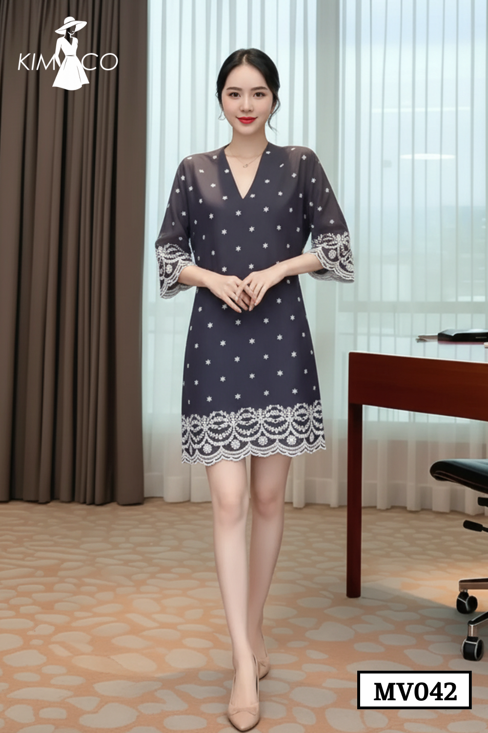 Đầm Starlace Navy Dress - MV042