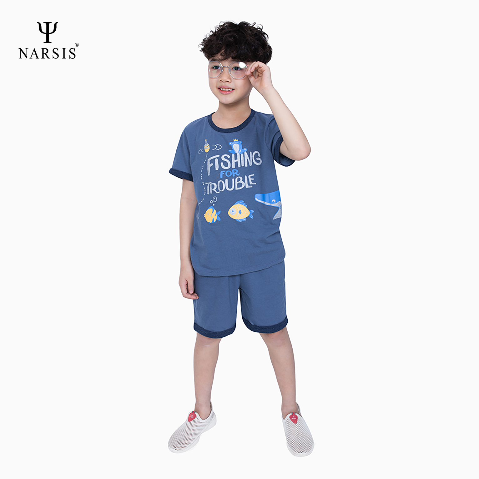 BỘ HÈ BÉ TRAI KE1025 NARSIS CHẤT LIỆU THOÁNG MÁT, DỄ CHỊU, THOẢI MÁI CẢ NGÀY, DỄ VẬN ĐỘNG_thumbnail_2