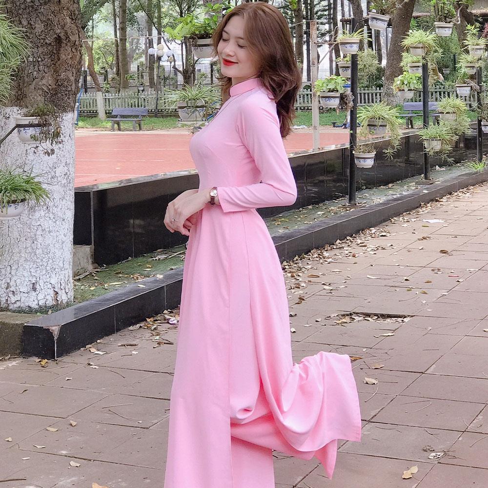 Áo Dài Nữ Truyền Thống Lụa Mỹ Mềm Mại Cao Cấp CT26-110_thumbnail_3