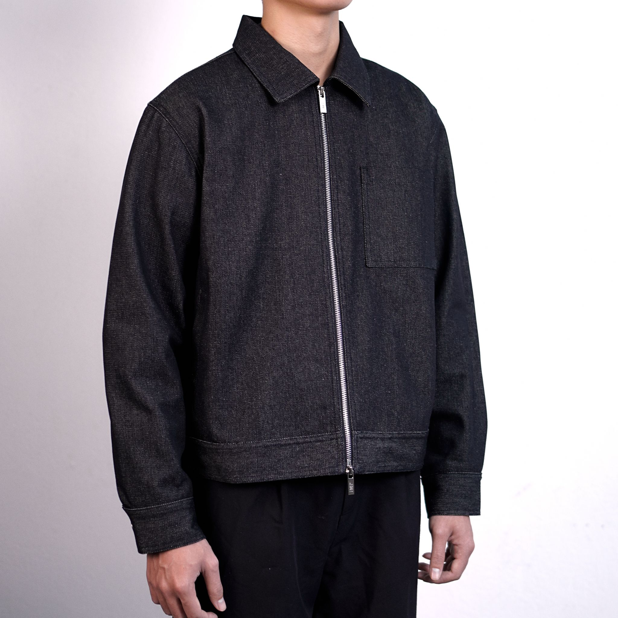 IMP 006 JACKET - Áo khoác Denim Zip Form Crop_thumbnail_1