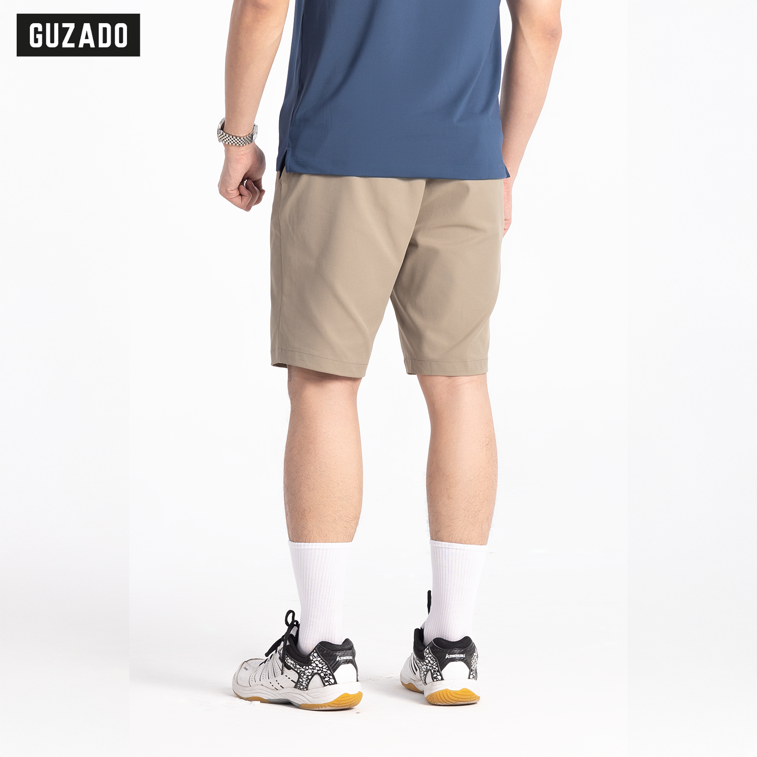 Quần Short Nam GUZADO Vải Kaki Trẻ Trung Năng Động GSR16_thumbnail_3