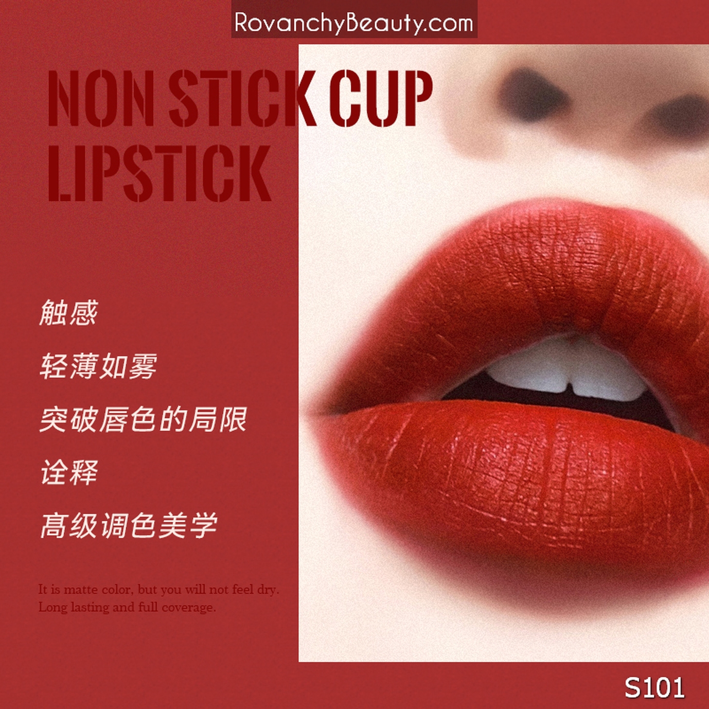 S101 Son Lì Cao Cấp Sayahaa Không Trôi - Màu Đẹp Tự Nhiên, Lâu Phai, Dưỡng Môi Mềm Mịn_thumbnail_4