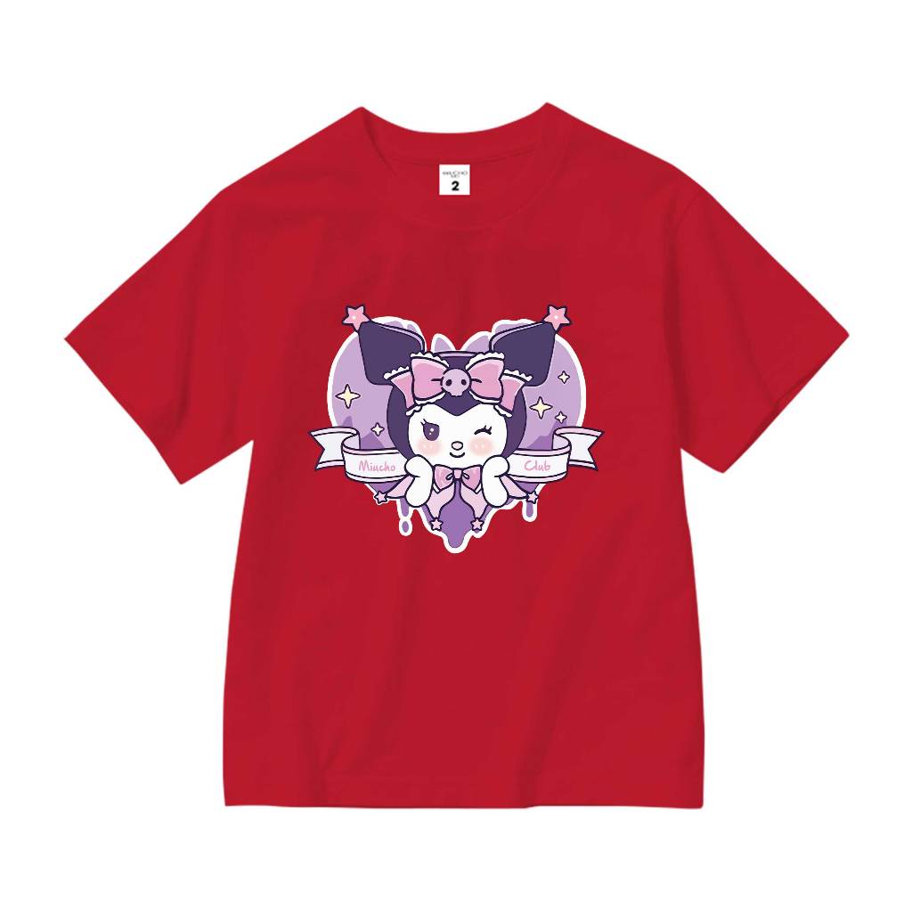 Áo thun cho bé gái cute form rộng AED1110 Miucho Kid tay ngắn cổ tròn style hàn quốc in mix_thumbnail_10