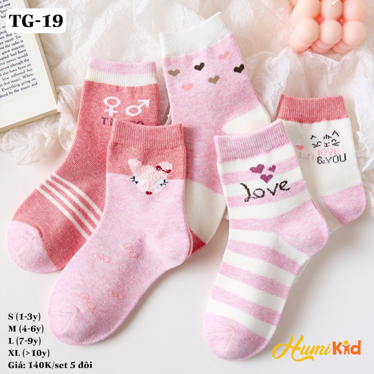 SET 5 TẤT/VỚ BÉ GÁI (TG19)