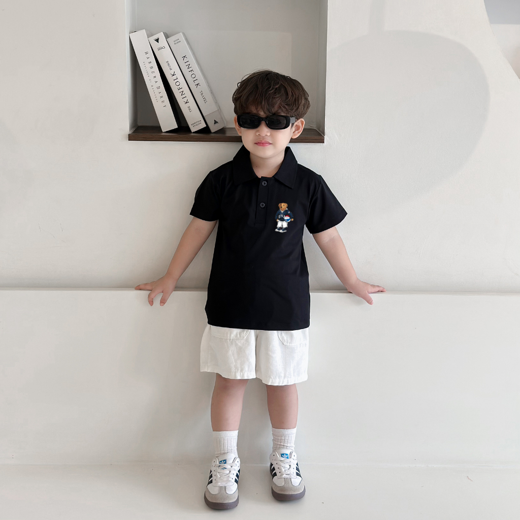 Áo polo bé trai hình gấu - Loza Kids PL3234_thumbnail_2
