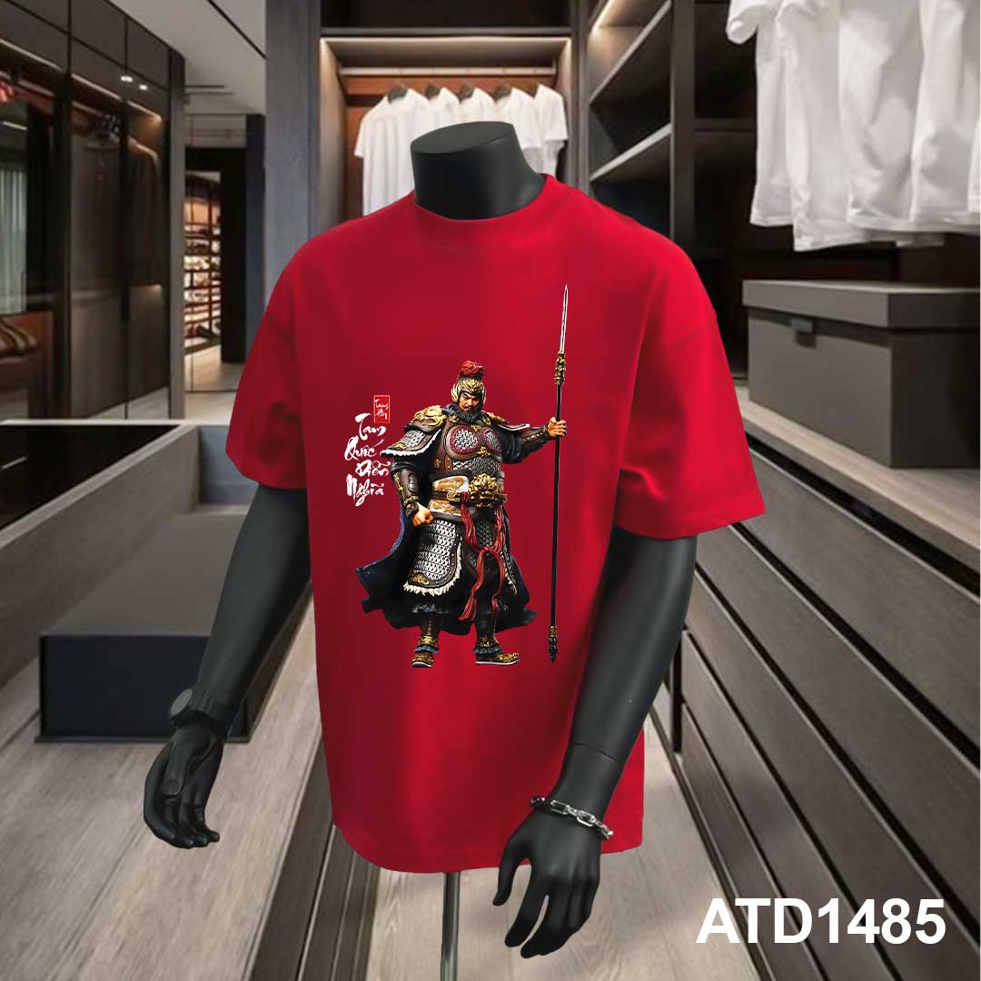 Áo phông nam tam quốc diễn nghĩa nhiều màu nhiều màu ATD1485 Miucho Iconic vải cotton in artwork_thumbnail_2