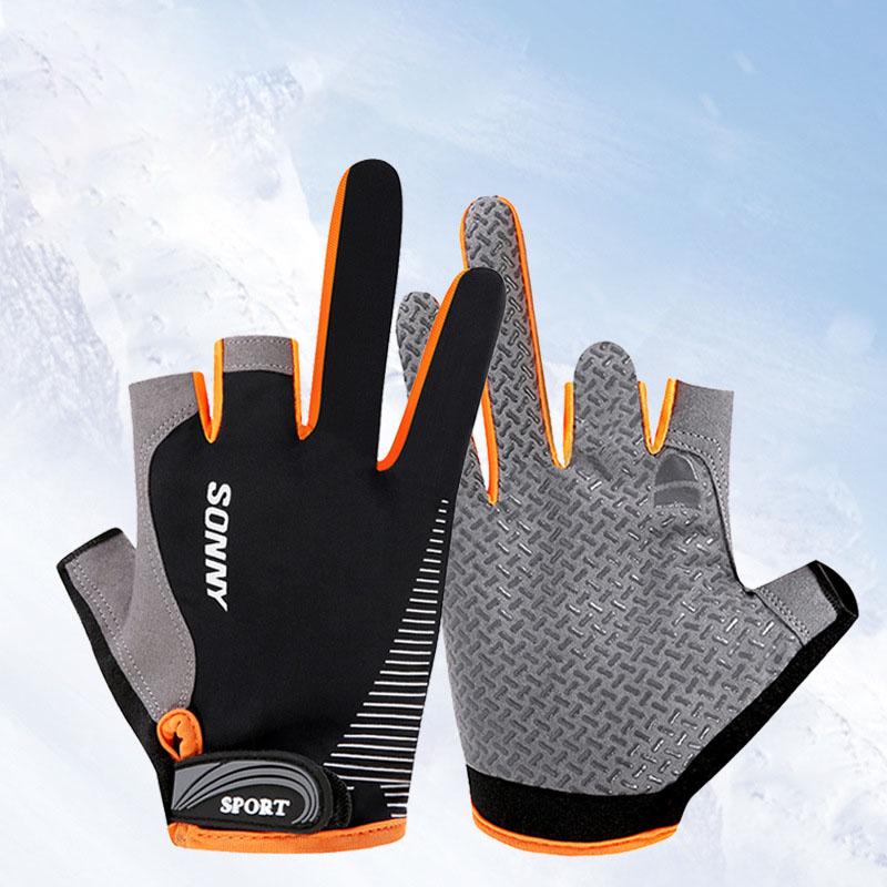 Găng Tay Câu Cá Hở Ngón SONNY Sport Chất Liệu Da Lộn_thumbnail_6