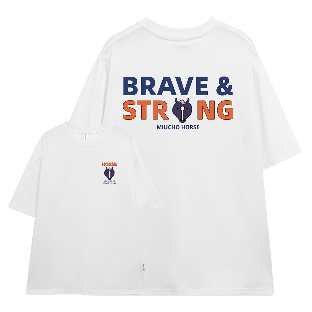 Áo thun nữ form rộng 12 con giáp tuổi Ngọ ( tuổi ngựa)ATD426 Miucho cotton cổ tròn in graphic_thumbnail_0