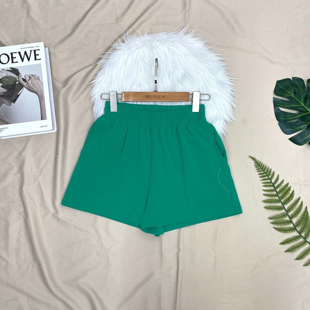 Quần đùi nữ mặc nhà - Quần đùi thun cotton cạp chun - LOZA QT7002_thumbnail_2