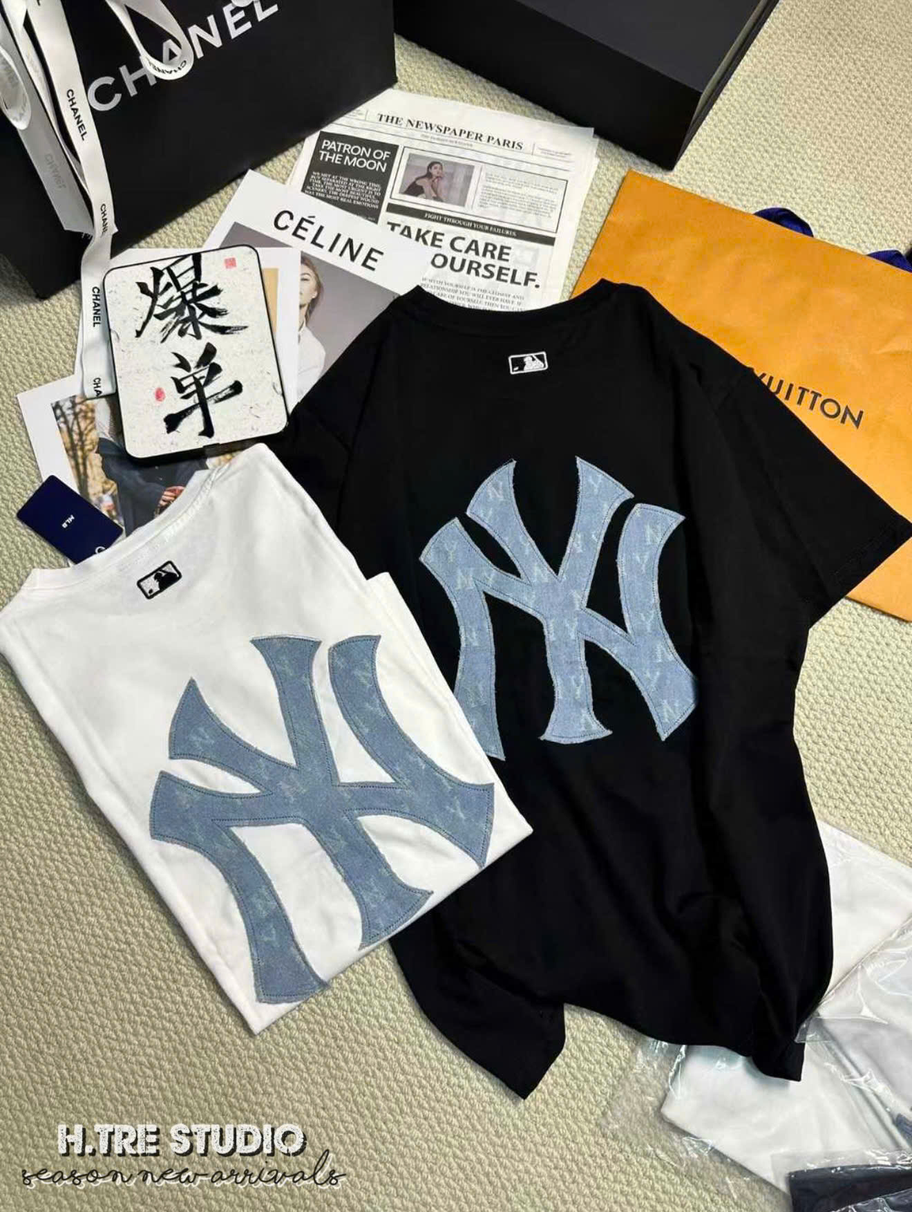 New Arrivals Áo phông NY thêu