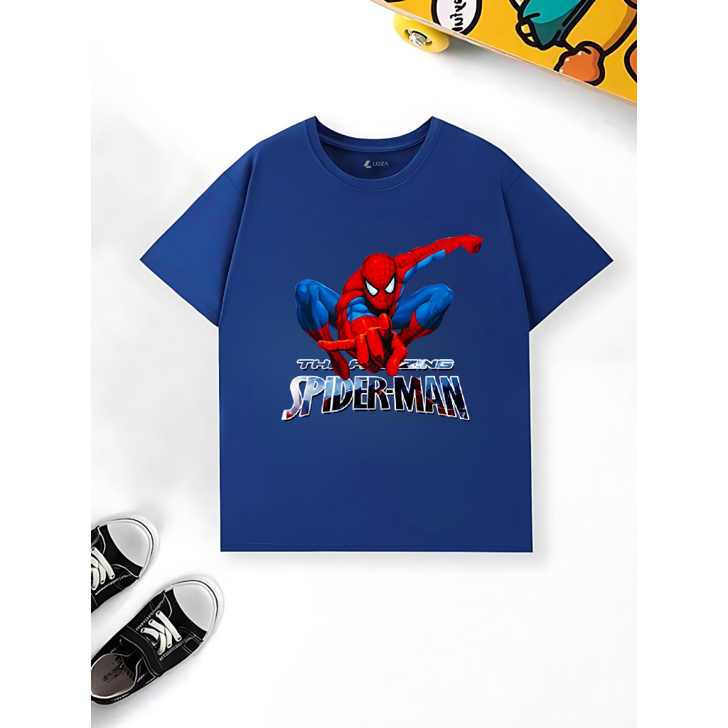 [XẢ KHO SIZE 130] Áo phông cho bé trai bé gái nhiều mẫu chất liệu thun cotton mềm mát size từ  22-26kg - Loza Kids XA006_thumbnail_1