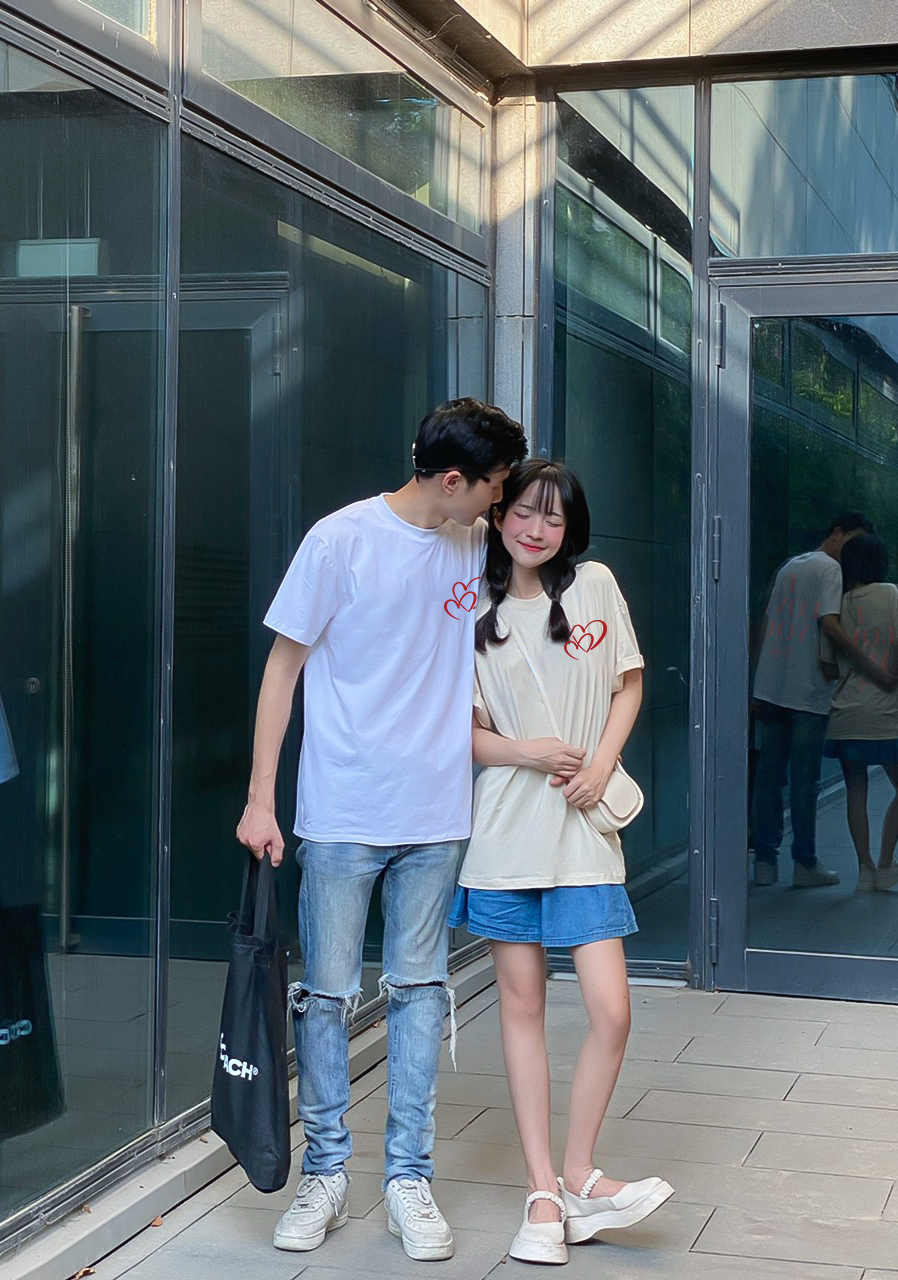 Áo phông đôi nam nữ form rộng 1952 Miucho Club cổ tròn vải cotton 2c 250gsm dày dặn in basic_thumbnail_3