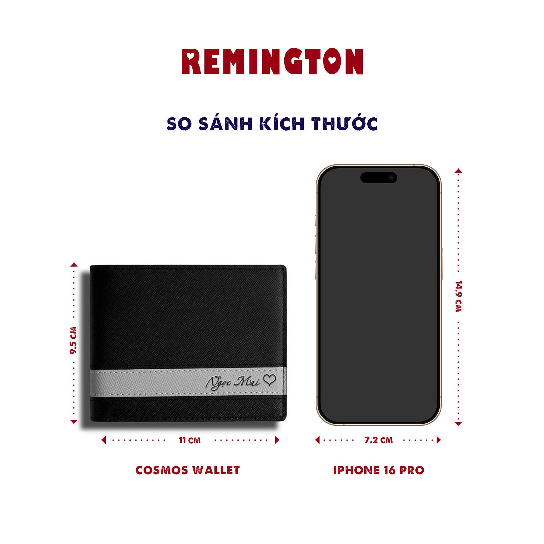 [ Fullbox đã gói quà ] Ví nam khắc tên theo yêu cầu Remington - Cosmos ngang fullbox miễn phí in 3 ảnh và tặng kèm hộp, túi giấy làm quà tặng_thumbnail_3