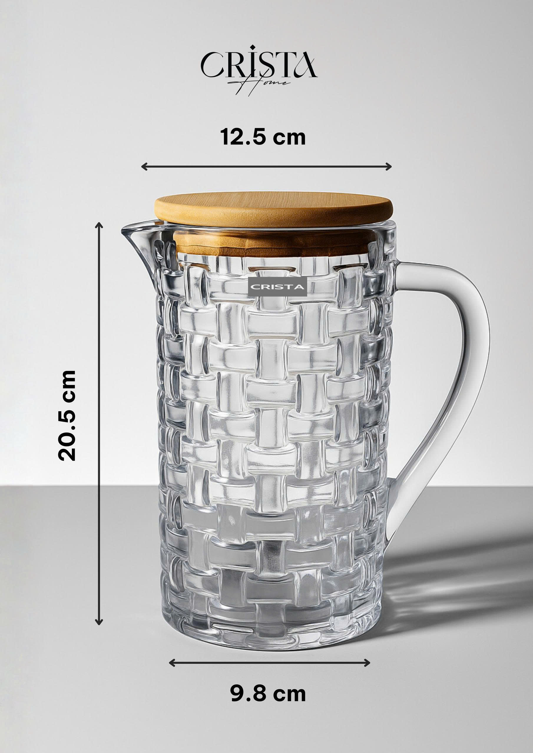 Bình thủy tinh CRISTA HOME vân caro 1000 ml_thumbnail_5