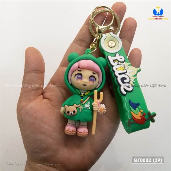 Móc khóa Luce 3D màu xanh lá_thumbnail_2