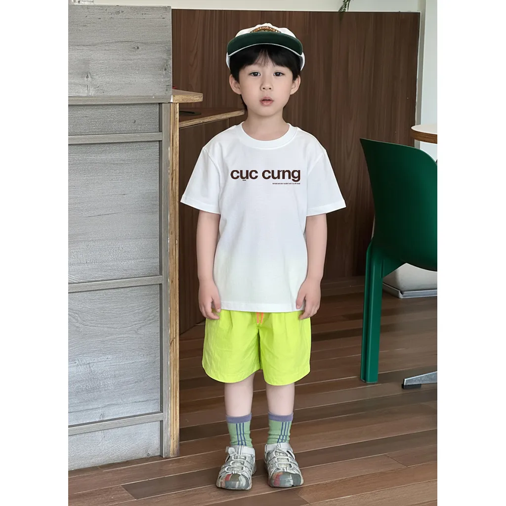 Áo thun kid basic form rộng Kado vải cotton thoáng mát thoải mái cả ngày in typography 2898_thumbnail_2