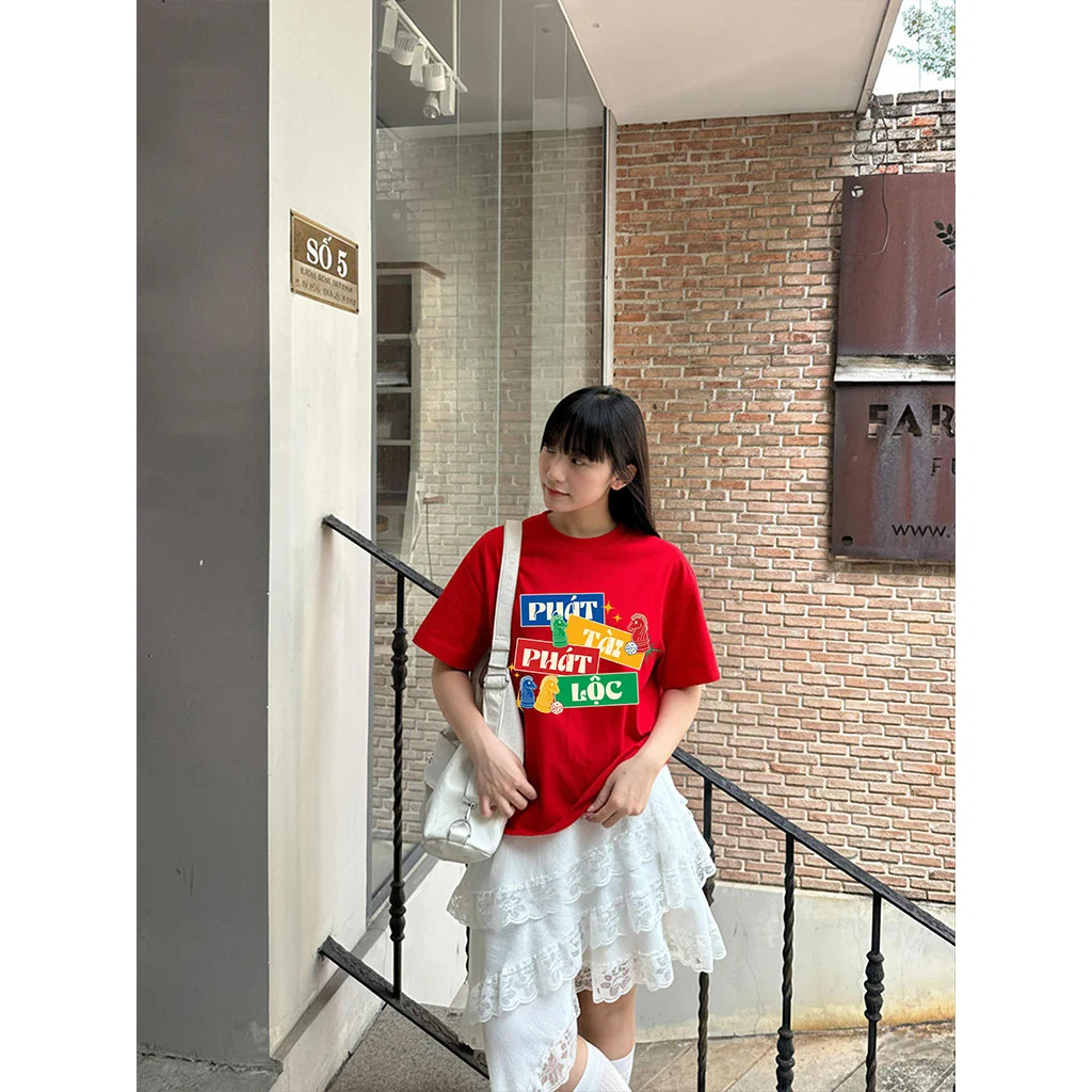 Áo thun boxy nam nữ Miucho chất vải dày dặn thoáng mát lời chúc ngày Tết in mix 2900_thumbnail_7