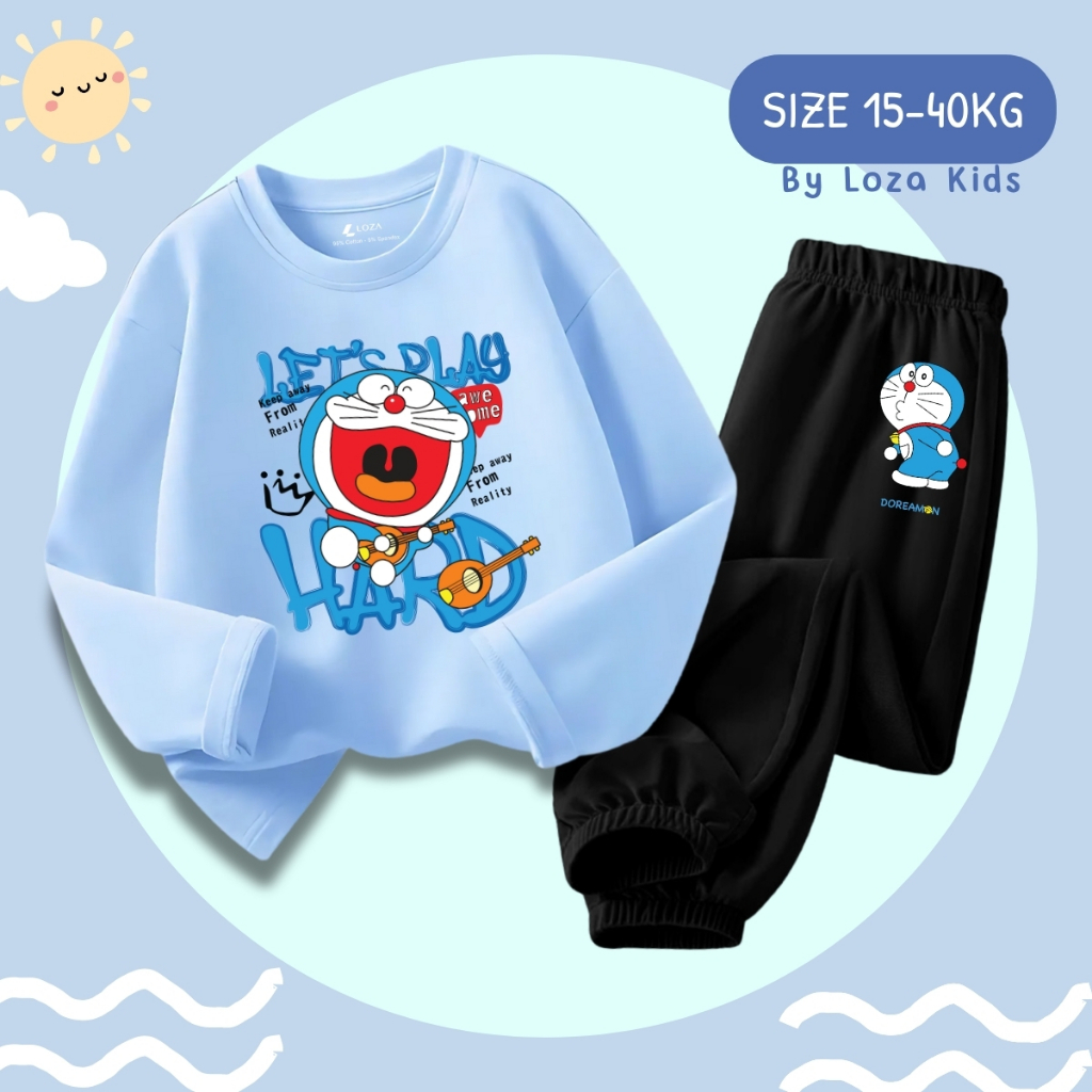 Bộ Thu - Đông bé trai in hình Doraemon - Loza Kids BW445_thumbnail_4