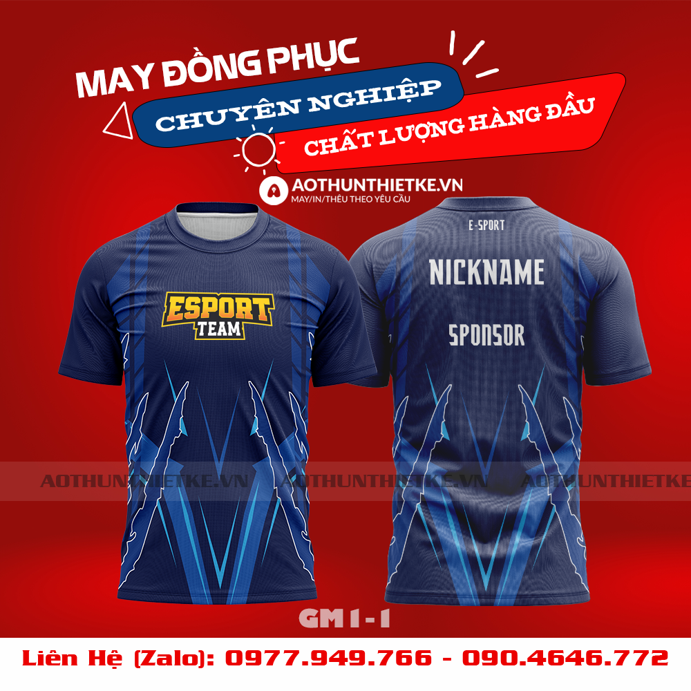 Mẫu Áo Game Thủ Esports Thiết Kế - TKGM83