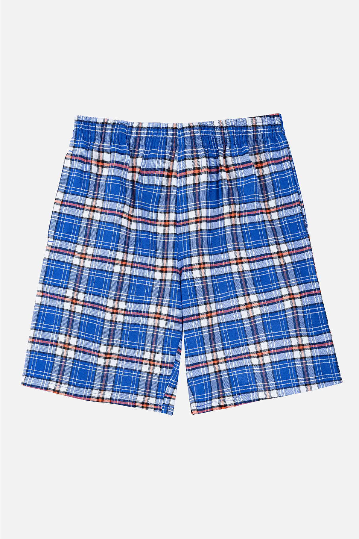 Quần Soọc Kẻ Caro Nam Trung Niên ANCHI Chất Liệu Cotton Dáng Suông Dài Qua Gối Màu Xanh Nhạt