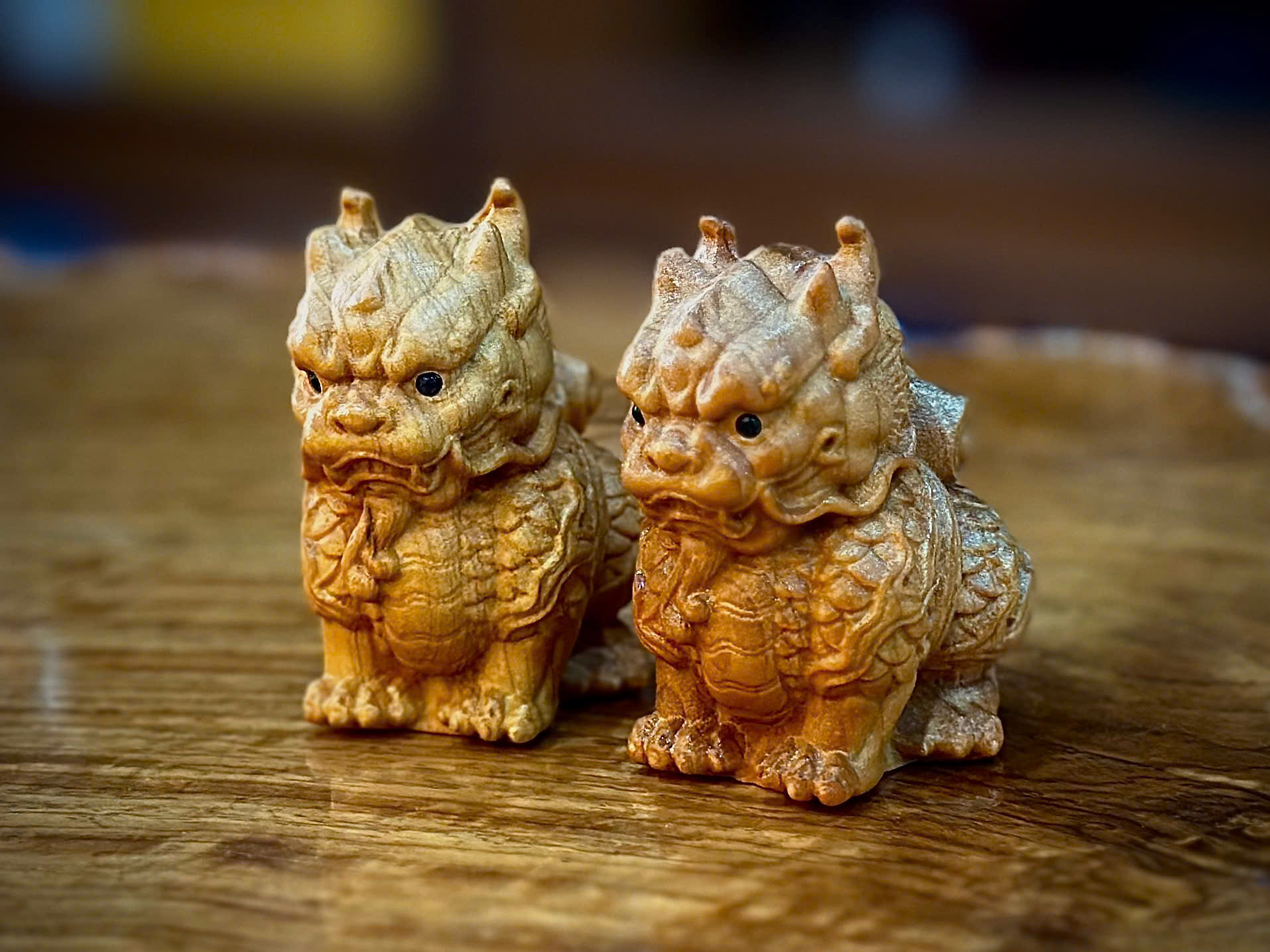 TƯỢNG GỖ KỲ LÂN - GỖ NHAI BÁCH_thumbnail_4