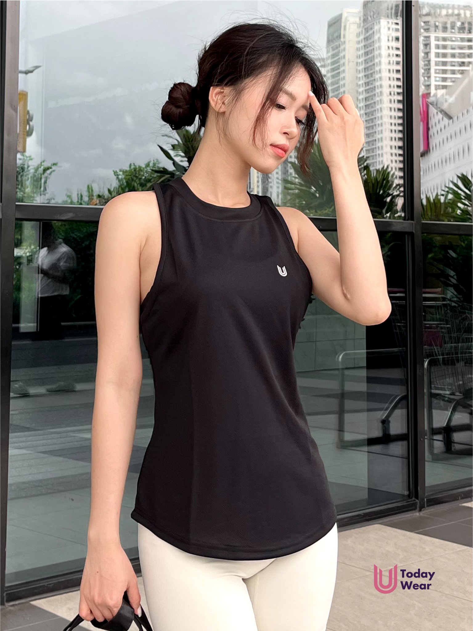 Áo Tanktop đen mix quần Rider Pearl_thumbnail_0