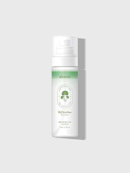 Xịt dưỡng cấp ẩm, làm dịu, dưỡng sáng, chống lão hóa elravie HyCicaMue Green Mist 100ml