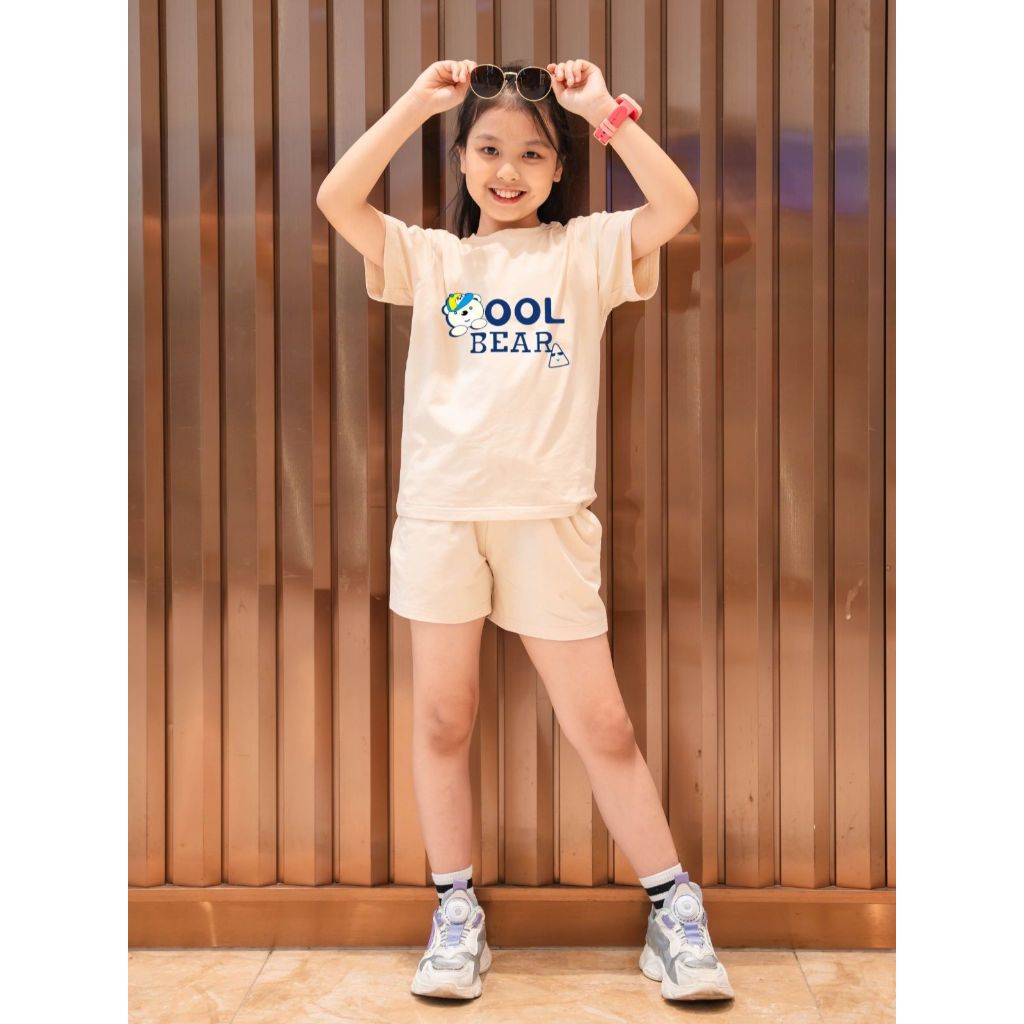 Bộ quần áo bé gái in hình 'Gấu Cool Bear'- Loza Kids SB31_thumbnail_2