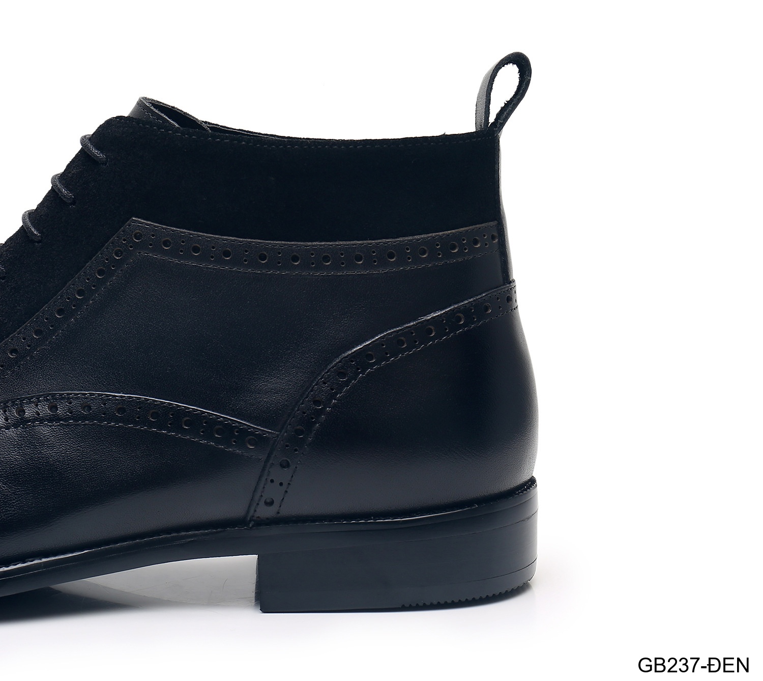 GB237 - Giày Chelsea Nam Da Bò Phong Cách Anh Quốc Đế Cao Su Chống Trượt Màu Đen Nâu_thumbnail_8