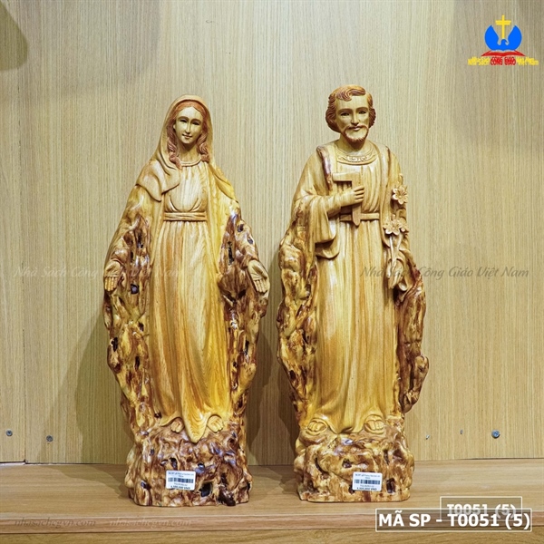 Bộ bàn thờ gỗ Pơmu lũa ban ơn tượng 50cm_thumbnail_3