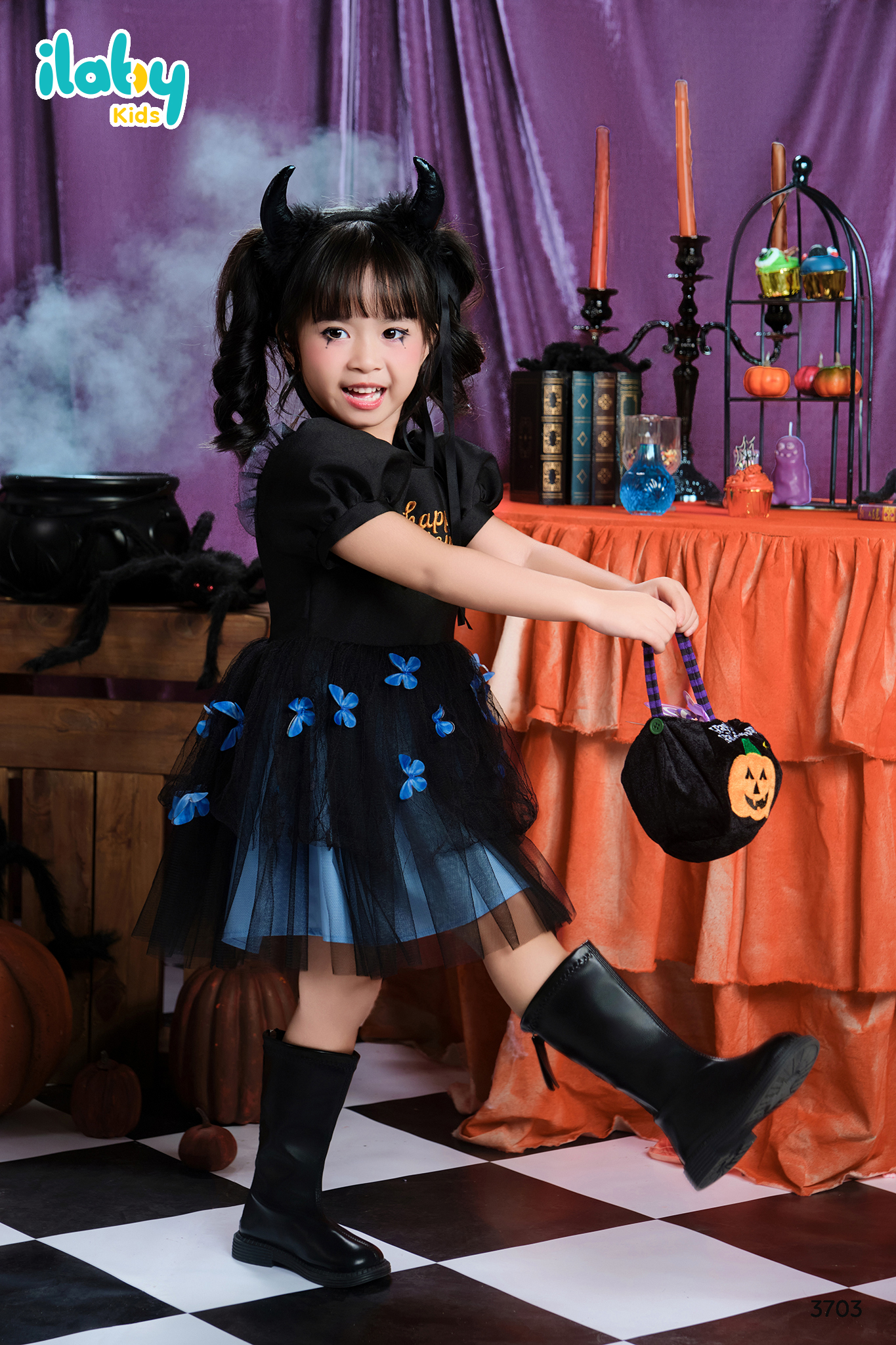 Váy tutu đen phối tapta