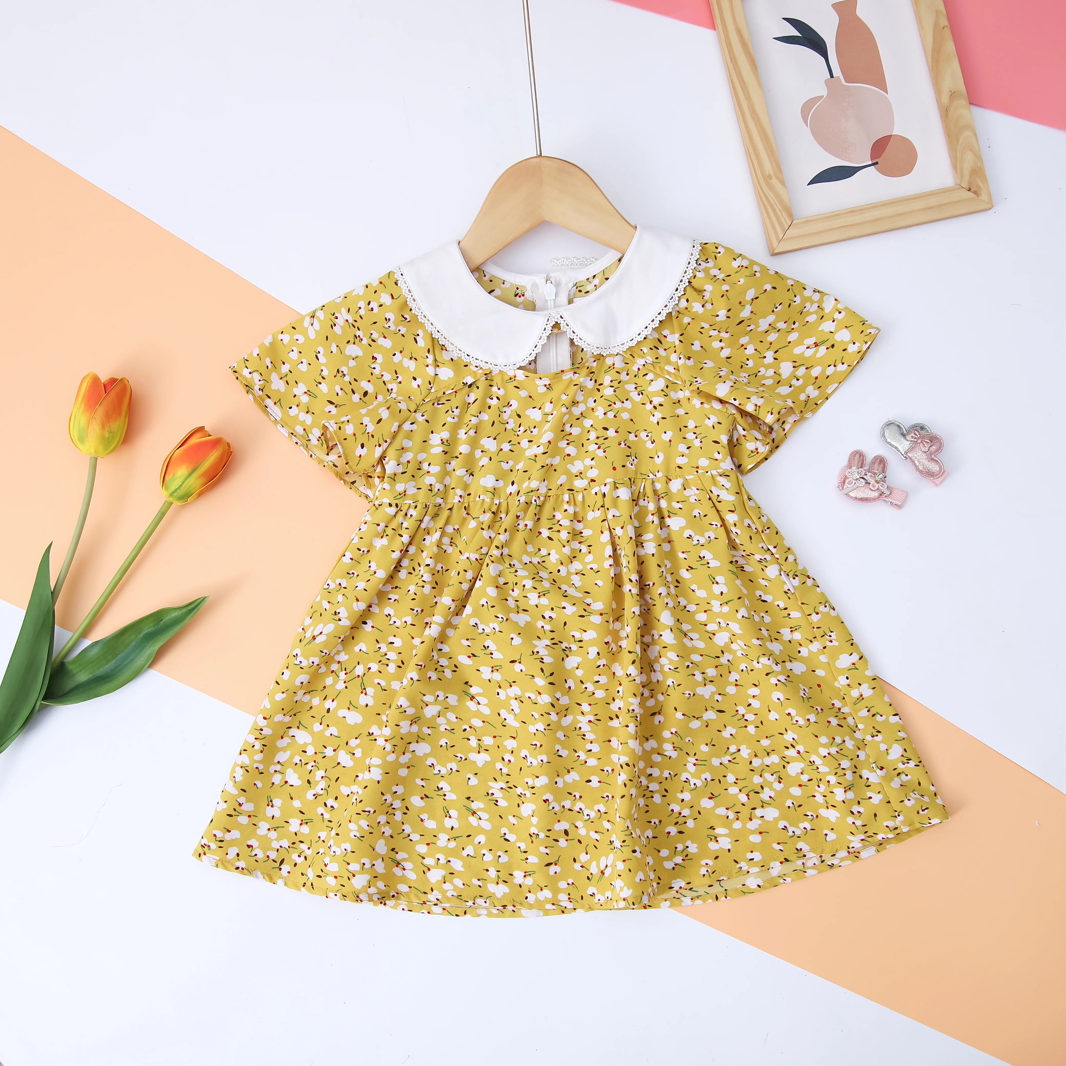 Váy hoa cổ sen khoét ngực_thumbnail_1