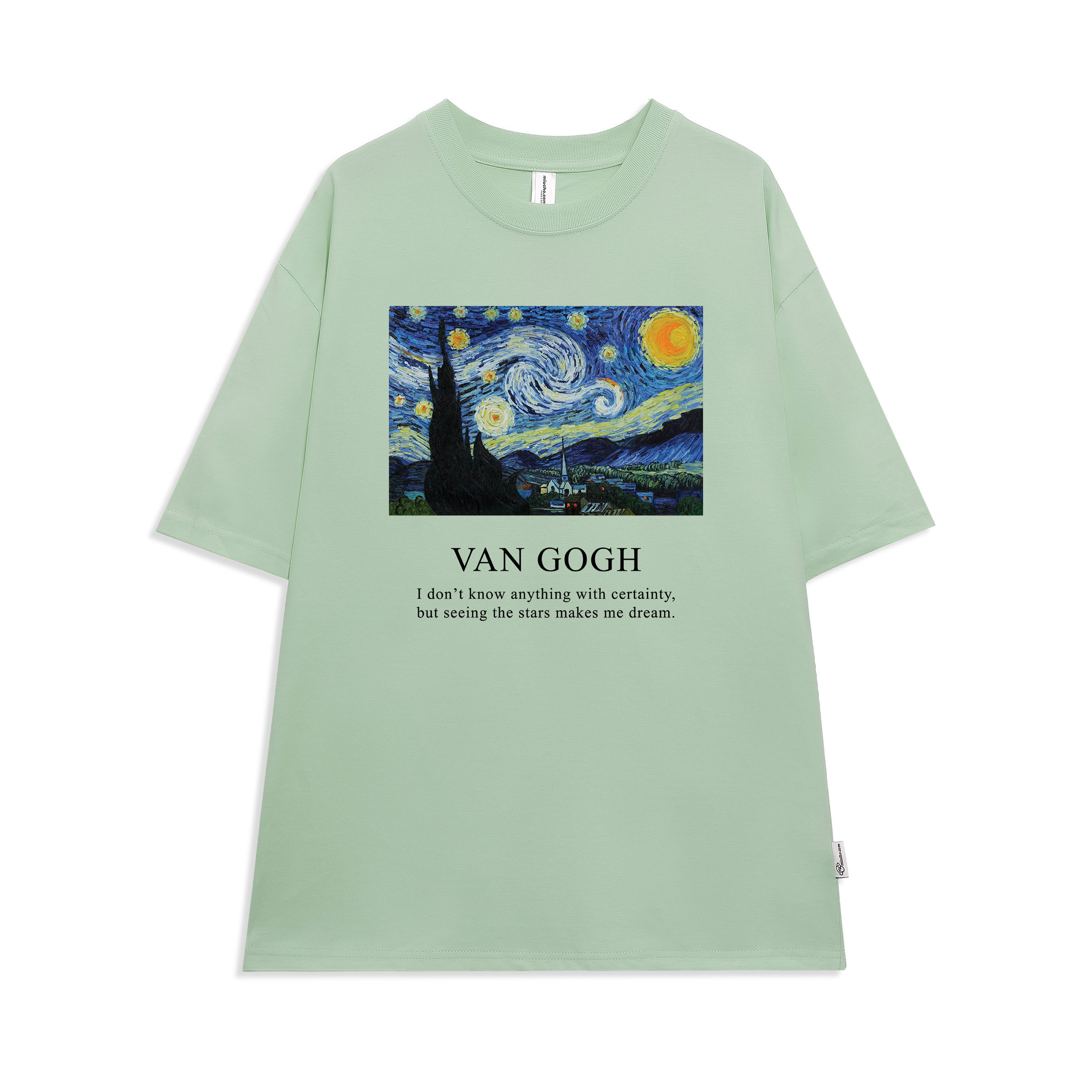 Áo thun unisex tay lỡ form rộng chất vải cotton mềm mại Miucho AT292 in graphic_thumbnail_15