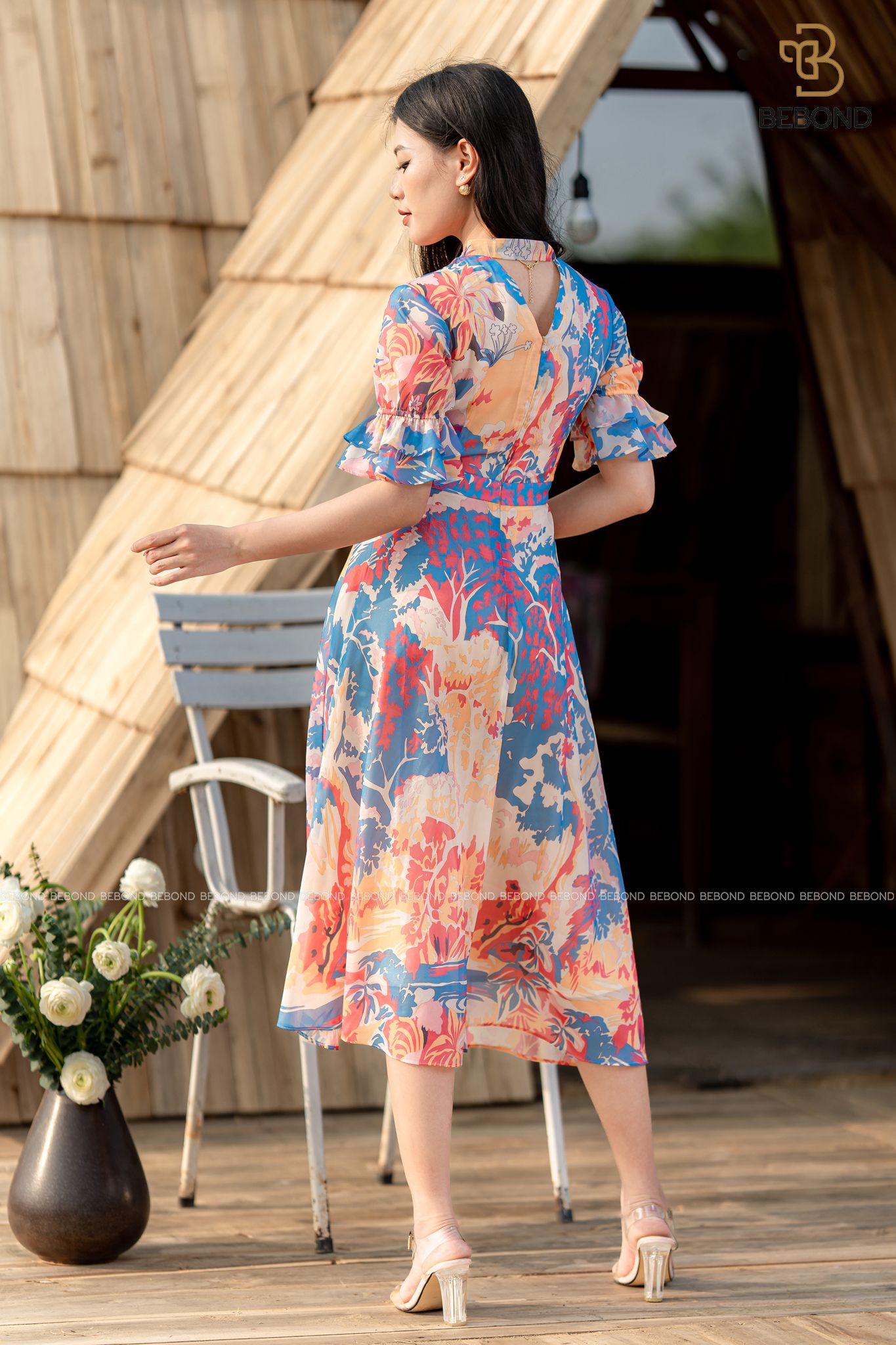 ĐẦM RETRO HỌA TIẾT SƠN DẦU- RISHIMA DRESS_thumbnail_1