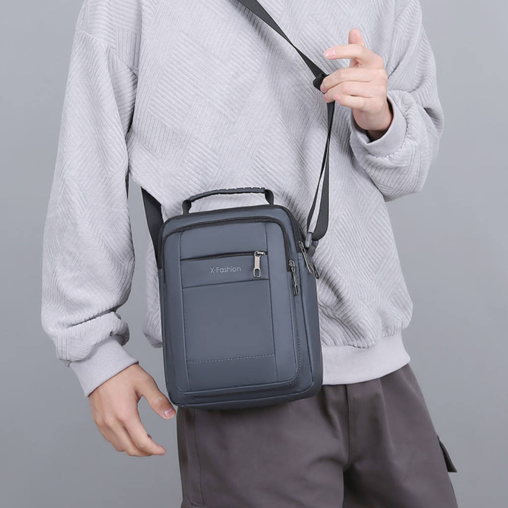 HUBO Small Backpack High Quality Oxford Business Shoulder Bag For Men_thumbnail_4